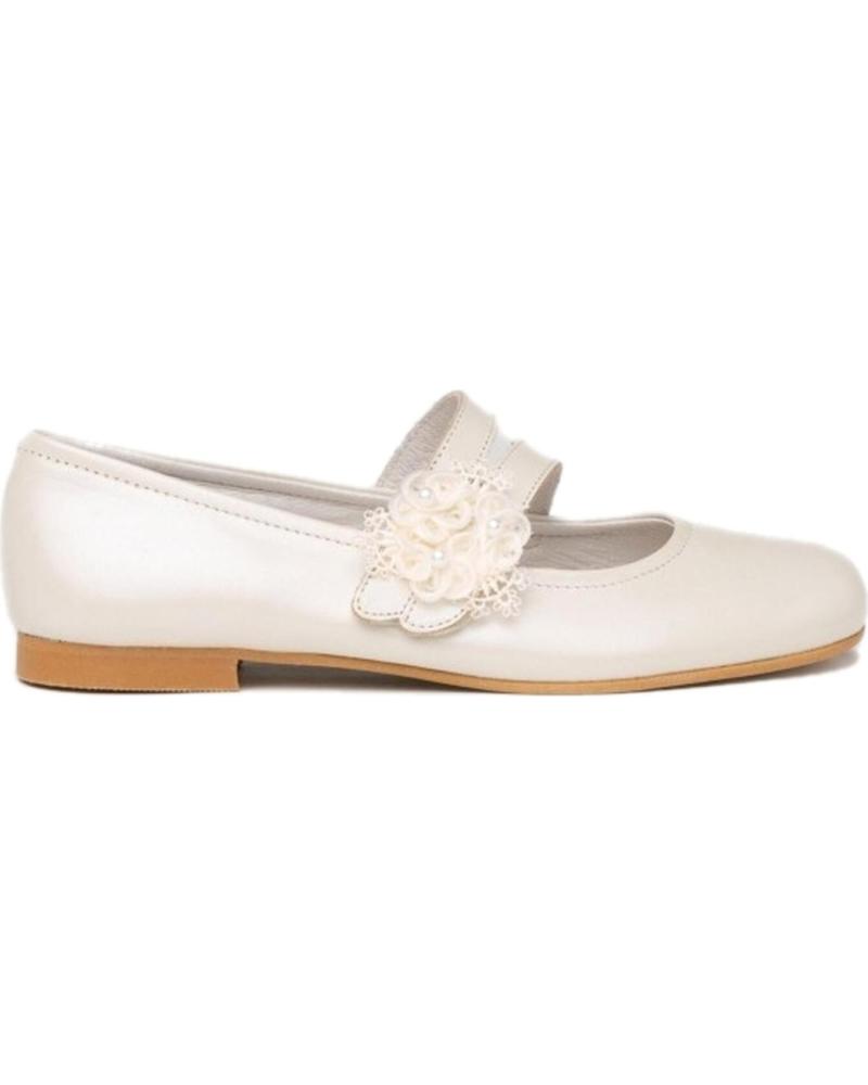 Bailarinas ANGELITOS  per Bambina COMUNION 991  BEIGE