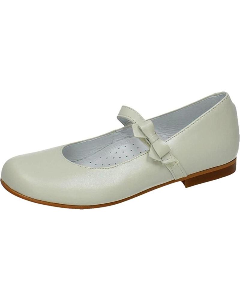 Chaussures OTRAS MARCAS  pour Fille BAMBINELLI 3822 ZAPATO CEREMONIA  BEIGE