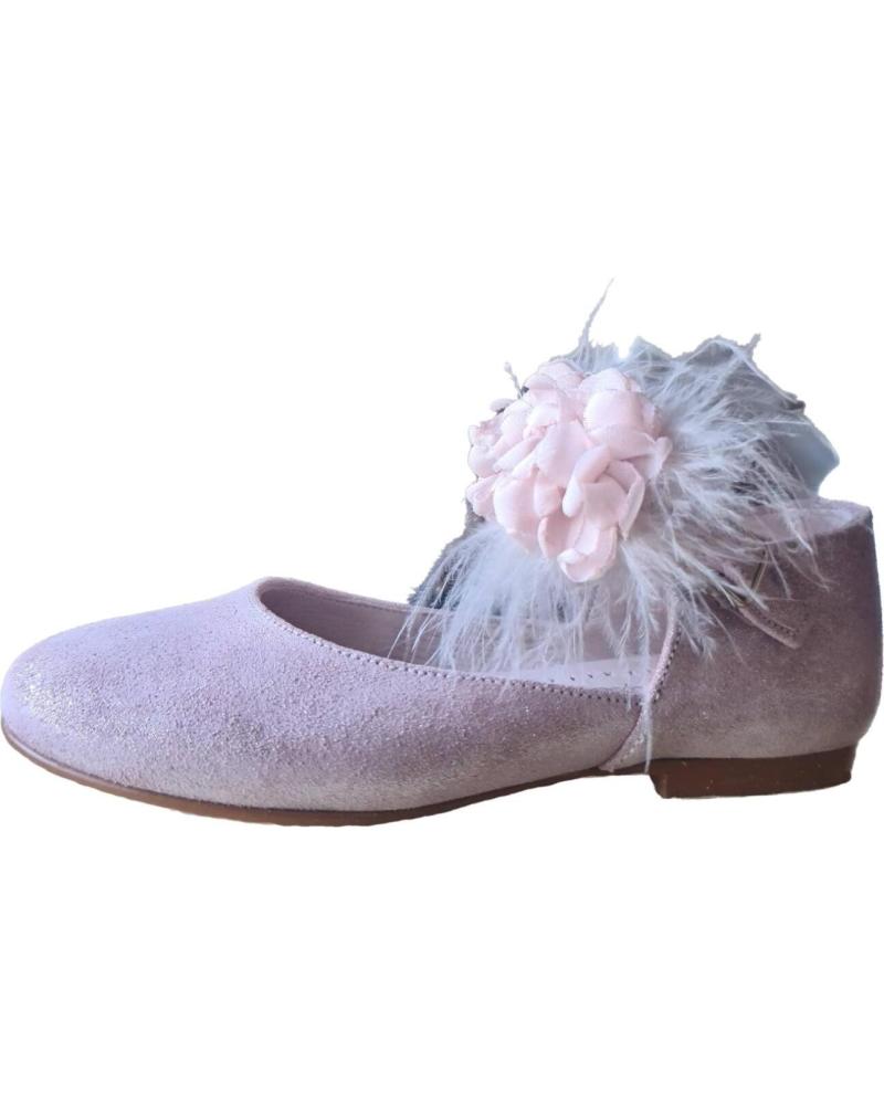 girl shoes YOWAS BAILARINAS 25501 COMUNION  ROSA