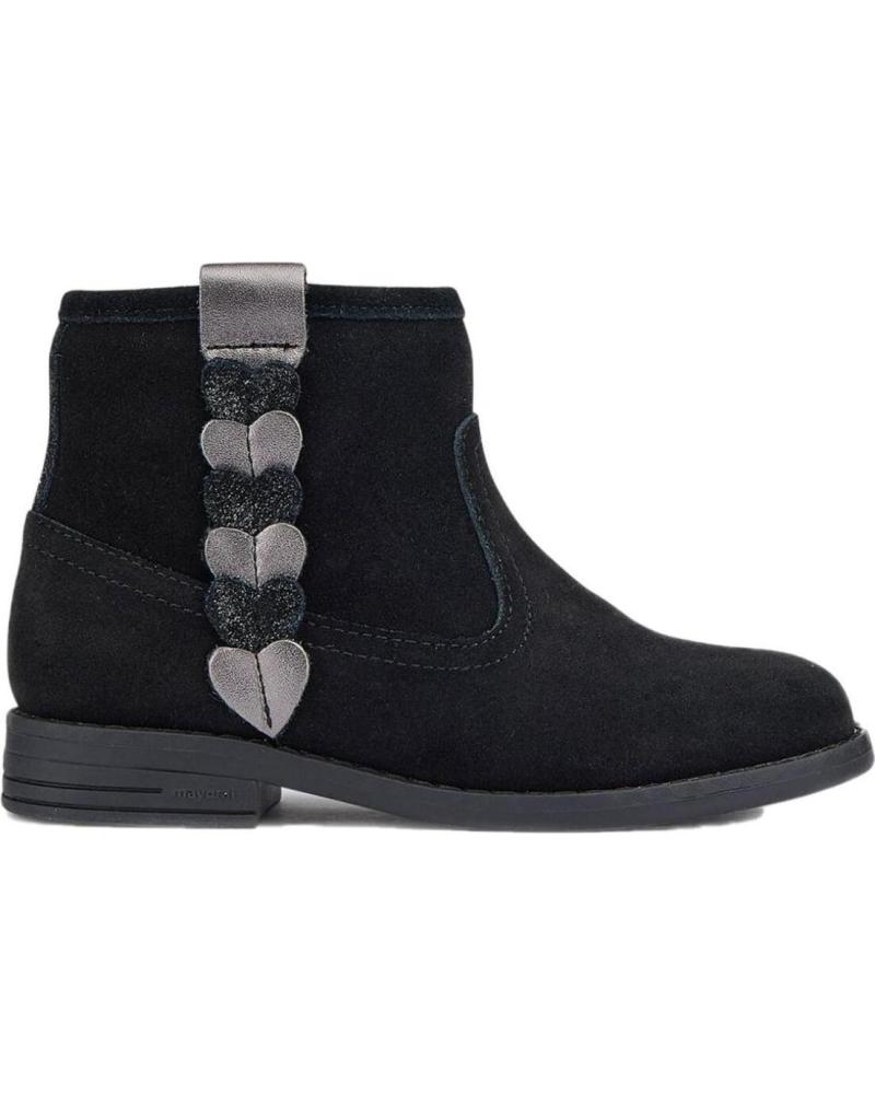 Botas de Niña MAYORAL BOTAS 44303 BOTIN PIEL ECOFRIENDS NINA NEGRO