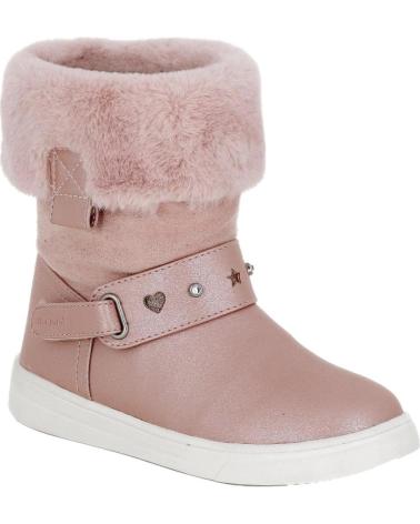 Botas de Niña MAYORAL BOTAS 46319 BOTIN ADORNOS DETALLE PELO NINA ROSA