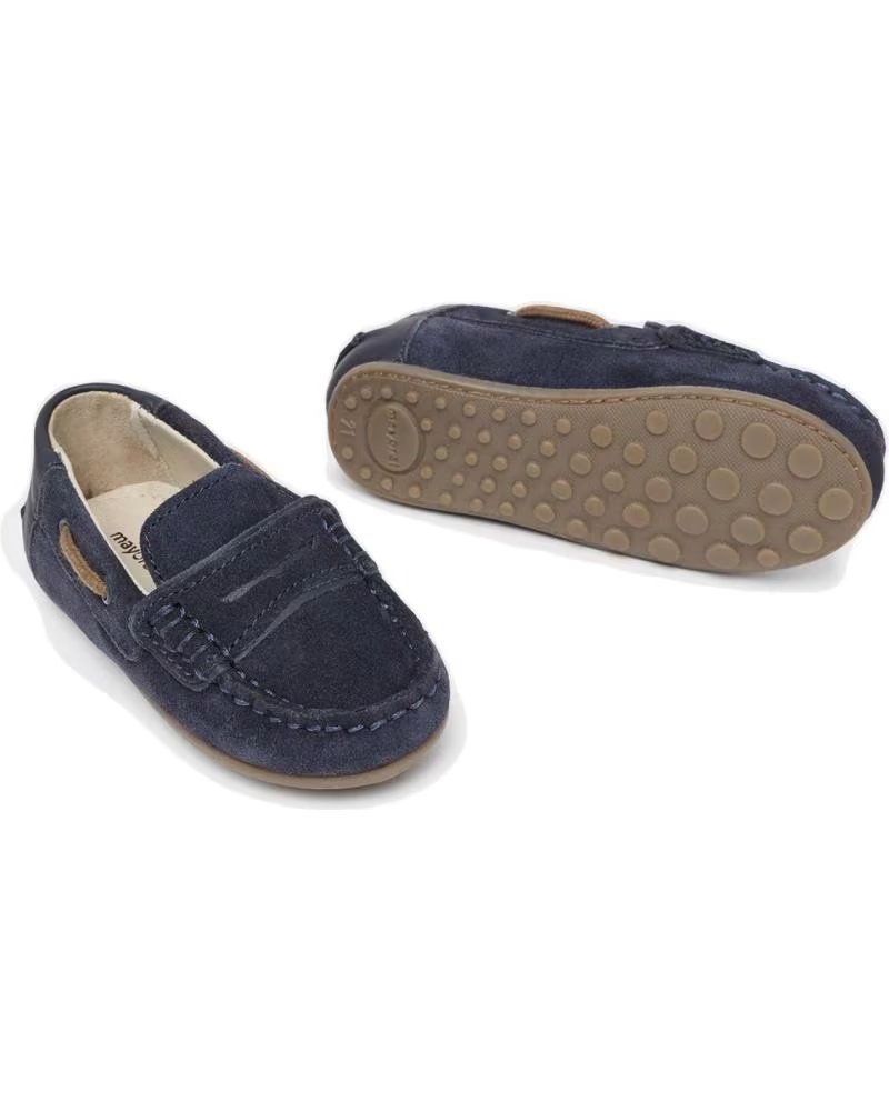 Zapatillas Mocasín Para Niño Isotoner - Talla 35 EU, Color Caqui Chiné, Suela Ergonómica, Forro Polar, Lavables