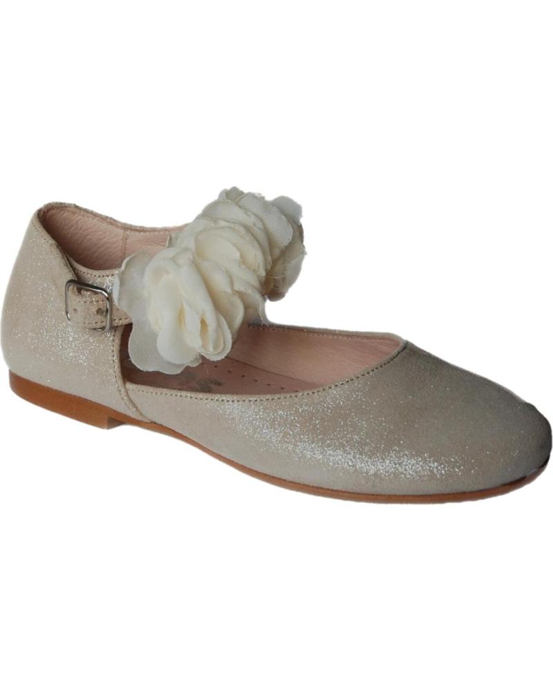 Schuhe YOWAS  für Mädchen BAILARINAS 25501 COMUNION  BEIGE
