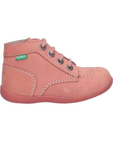 girl Mid boots KICKERS 695074 BONBON-2  131 ROSE CLAIR PERM