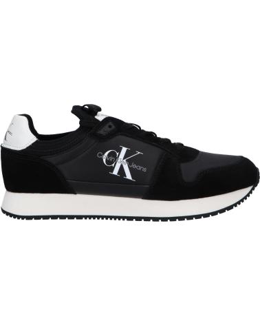 Sapatos Desportivos CALVIN KLEIN  de Homem YM0YM00553 SOCK LACEUP  0GQ BLACK-BRIGHT WHITE