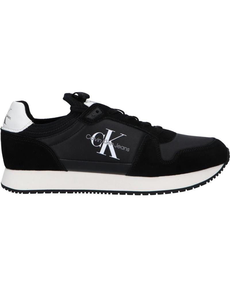 Zapatillas deporte pour Homme CALVIN KLEIN YM0YM00553 SOCK LACEUP 0GQ BLACK-BRIGHT WHITE