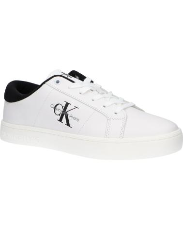Zapatillas deporte CALVIN KLEIN  de Hombre YM0YM00864 CLASSIC CUPSOLE  01W BRIGHT WHITE-BLACK