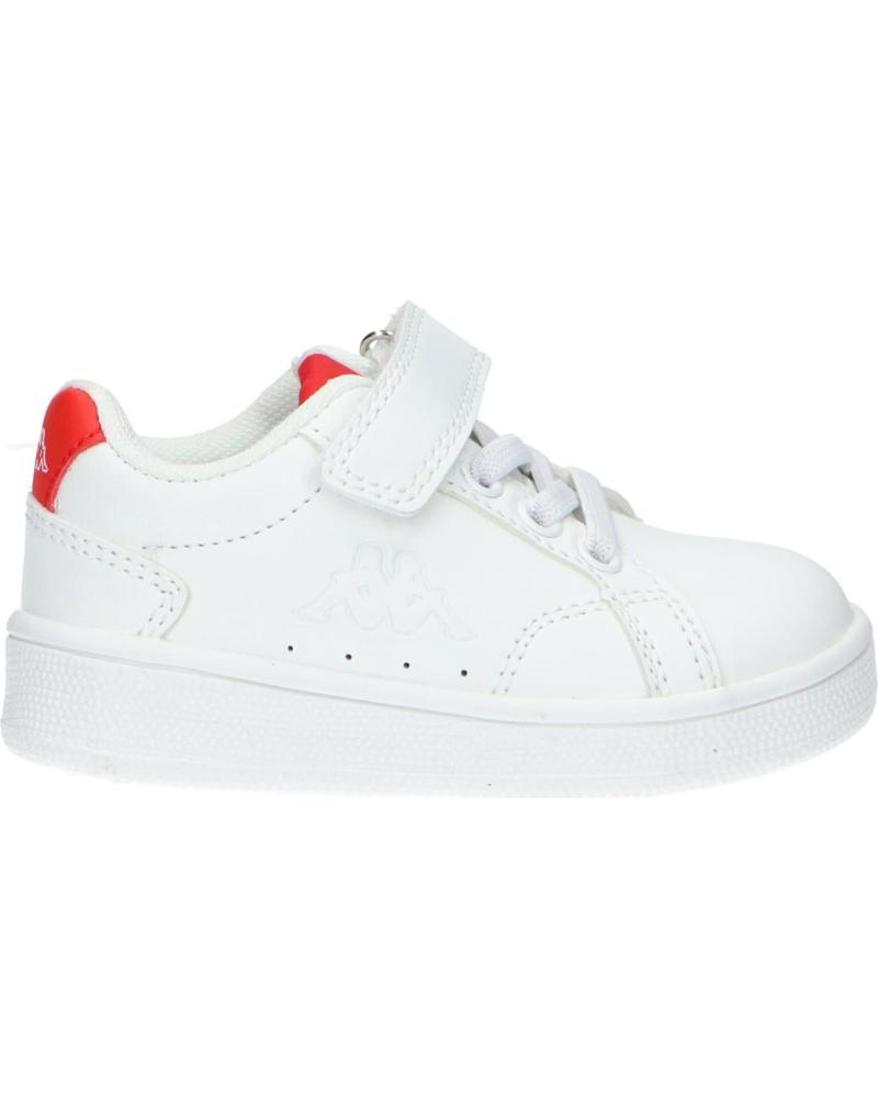 Sneaker KAPPA  für Mädchen und Junge 331D24W ADENIS EV INF  A66 - WHITE-RED-WHITE OFF