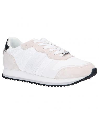 Zapatillas deporte de Mujer CALVIN KLEIN HW0HW00552 RETRO RUNNER 0LD WHITE