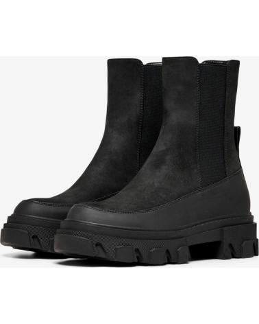 Botines de Mujer ONLY BOTIN SIN CIERRES CON SUELA GRUESA 15238956 NEGRO