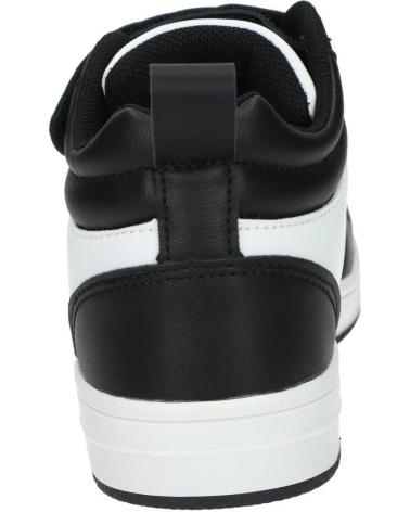 Esportes  de Menina e Menino CONGUITOS ZAPATILLAS UNISEX NEGRO - BLANCO CON LUCES NAPA MI1-22405 úNICO NAPA BLACK-WHITE