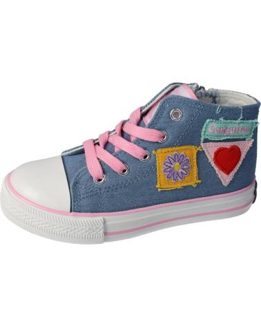 Sportif CONGUITOS  pour Fille ZAPATILLAS ALTAS DE NINA PARCHES LONA DENIM NV128334  úNICO