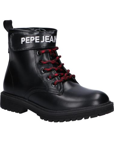 Woman and girl and boy boots PEPE JEANS PGS50167 HATTON STRAP  999 BLACK