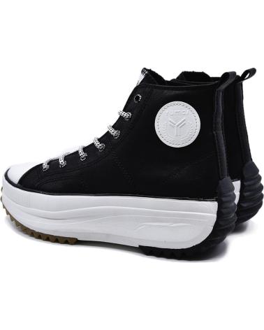 YUMAS - SNEAKER PARA MUJER NAHLA NEGRA CON PLATAFORMA NEGRO