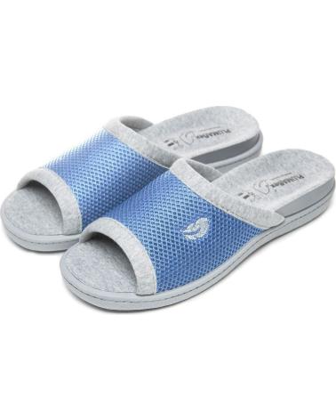 Calzado de casa de Mujer PLUMAFLEX ZAPATILLAS DE TELA PARA VERAN AZUL