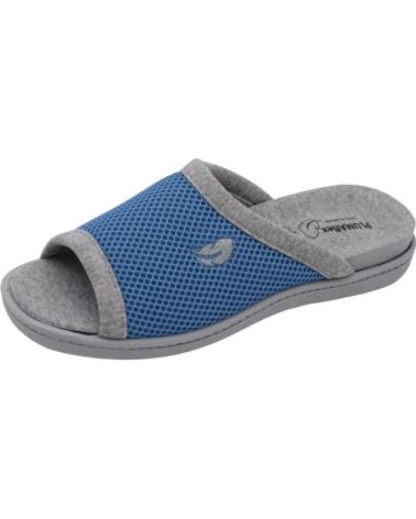 Calzado de casa de Mujer PLUMAFLEX ZAPATILLAS DE TELA PARA VERAN AZUL