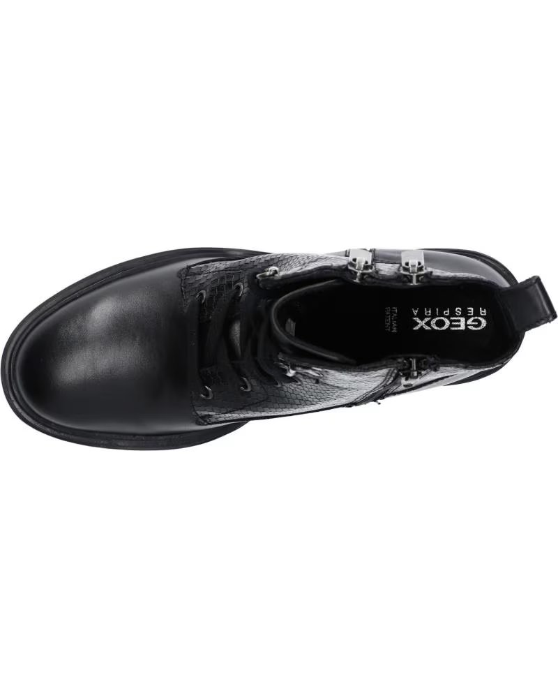 Geox Femme D Damiana E Bottines En Cuir - Respirantes Avec Talon 6,5 Cm