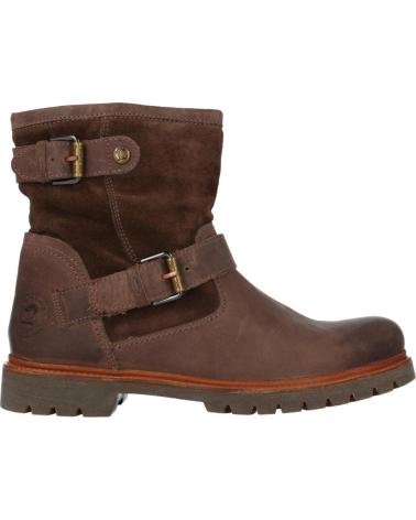 Botines PANAMA JACK  de Mujer BOTA HEBILLAS PIEL MARRON  CASTANO