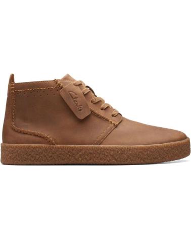 Bottines CLARKS  pour Homme STREETHILL MID 26174536  MARRóN
