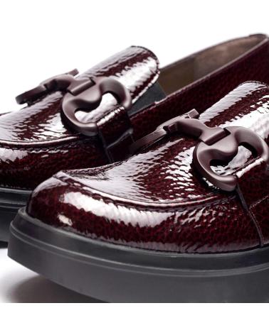 Halbschuhe für Damen WONDERS MOCASIN CARIBU A-2821 BURDEOS