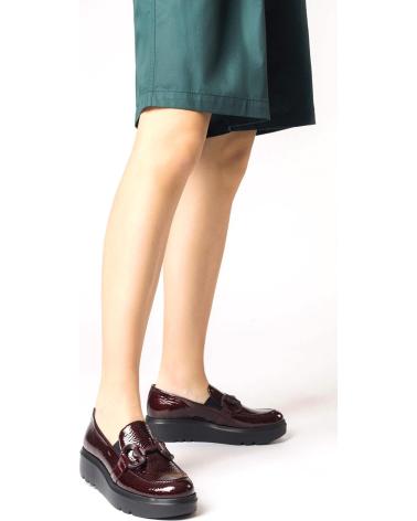 Halbschuhe für Damen WONDERS MOCASIN CARIBU A-2821 BURDEOS