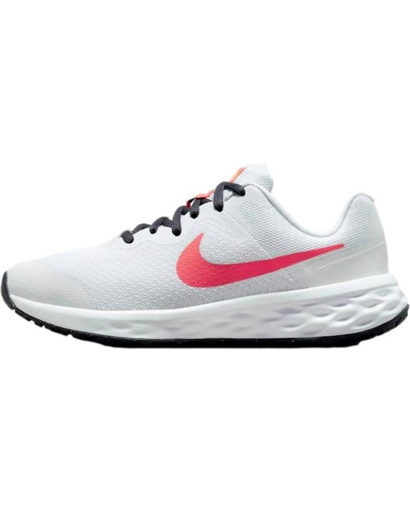 Sneaker NIKE  für Damen und Mädchen DD1096-101 REVOLUTION 6 WHITE-SEA CORAL-GRIDIRON-LASER ORANGE 