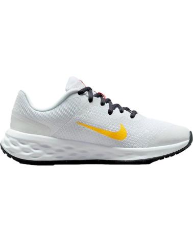 Sneaker NIKE  für Damen und Mädchen DD1096-101 REVOLUTION 6 WHITE-SEA CORAL-GRIDIRON-LASER ORANGE 
