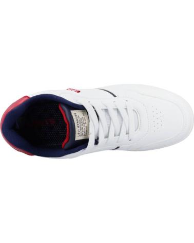 Woman and boy Trainers LEVIS KICK  BLANCO