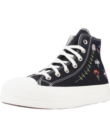 Woman Zapatillas deporte CONVERSE CHUCK TAYLOR ALL STAR LIFT PLATFORM ENCHANTED GARDEN NEGRO