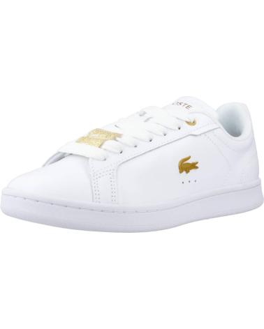 Scarpe sport LACOSTE  per Donna ZAPATILLAS DE MUJER CARNABY PRO EN PIEL CON DETALLES METALIC  BLANCO
