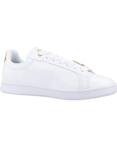 Scarpe sport LACOSTE  per Donna ZAPATILLAS DE MUJER CARNABY PRO EN PIEL CON DETALLES METALIC  BLANCO