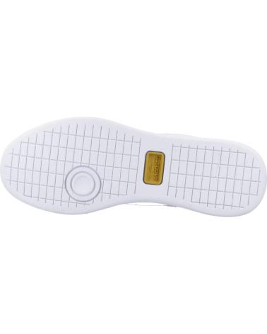 Scarpe sport LACOSTE  per Donna ZAPATILLAS DE MUJER CARNABY PRO EN PIEL CON DETALLES METALIC  BLANCO
