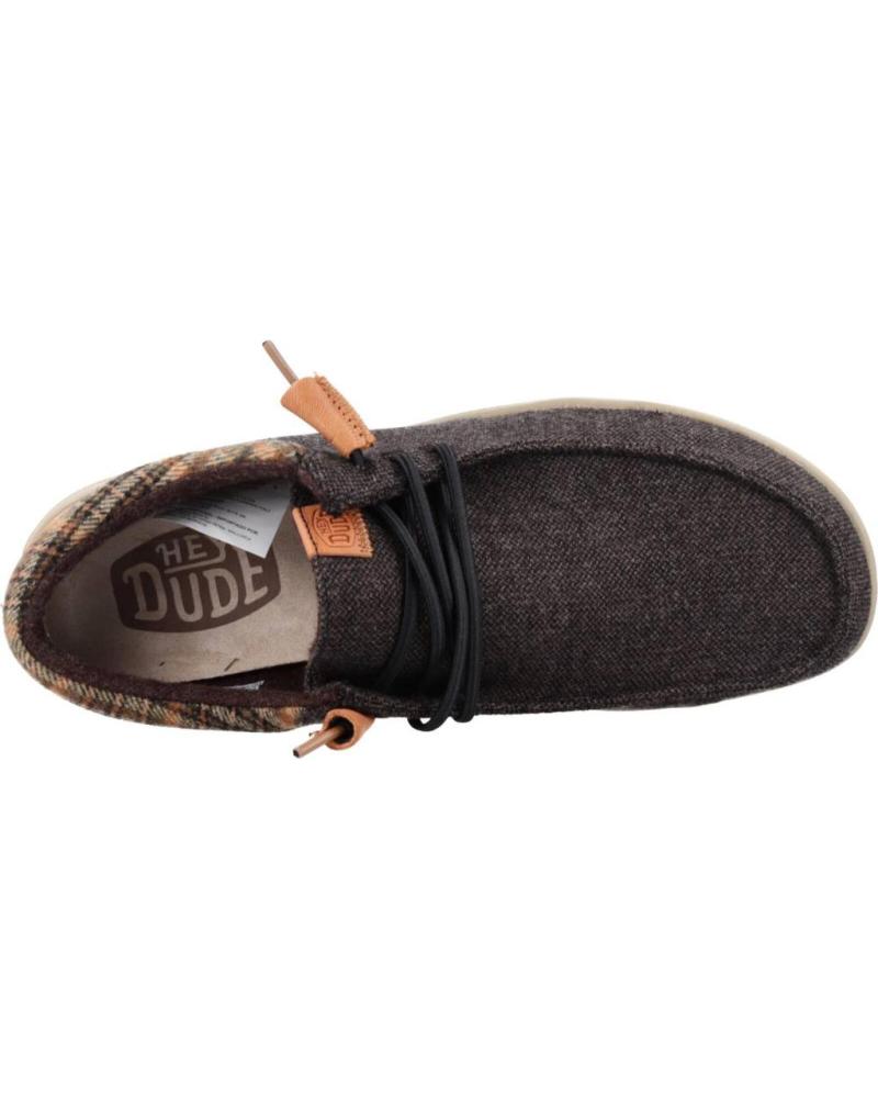 Shoes De Hombre HEY DUDE MOCASINES DUDE WALLY GRIP WOOL BROWN