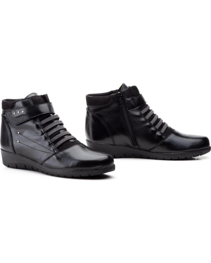 Botines De Mujer LA VIDA ROSA JV5681 NEGRO NEGRO