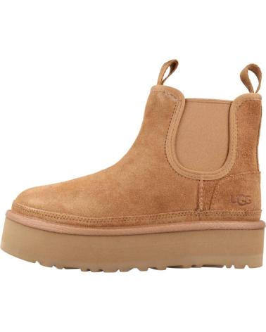 girl and boy Mid boots UGG K NEUMEL PLATFORM CHELSEA MARRON