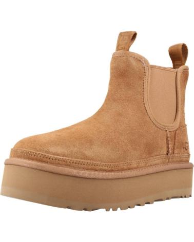 girl and boy Mid boots UGG K NEUMEL PLATFORM CHELSEA MARRON