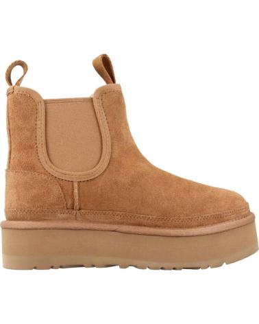 girl and boy Mid boots UGG K NEUMEL PLATFORM CHELSEA MARRON