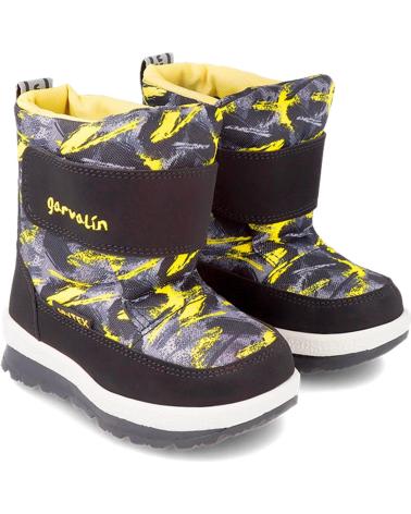Botas de Niña y Niño GARVALIN BOTAS SNOW 231859-B APRESKI CAMUFLAJE NEGRO