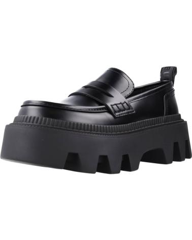 Mocasines de Mujer BUFFALO FLORA LOAFER NEGRO