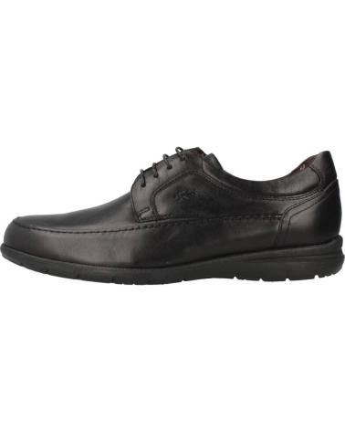 Nauticos für Herren fluchos 8498 ZAPATOS DE CORDONES DE PIEL PARA HOMBRE PLANTI NEGRO