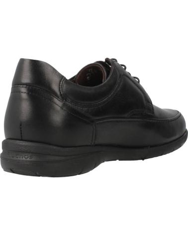 Nauticos für Herren fluchos 8498 ZAPATOS DE CORDONES DE PIEL PARA HOMBRE PLANTI NEGRO