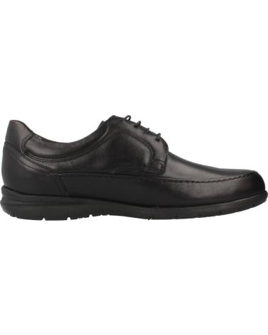 Nauticos für Herren fluchos 8498 ZAPATOS DE CORDONES DE PIEL PARA HOMBRE PLANTI NEGRO