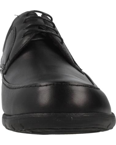 Nauticos für Herren fluchos 8498 ZAPATOS DE CORDONES DE PIEL PARA HOMBRE PLANTI NEGRO