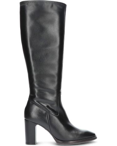 Botas WONDERS  de Mujer BOTAS CANA ALTA PIEL NEGRAS  ISY NEGRO
