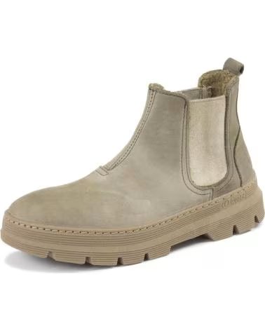 NATURAL WORLD 7182 U 55 PEONIA- BOTA UNISEX DE NAPA TIPO CHELESA CON FORRO FOREST