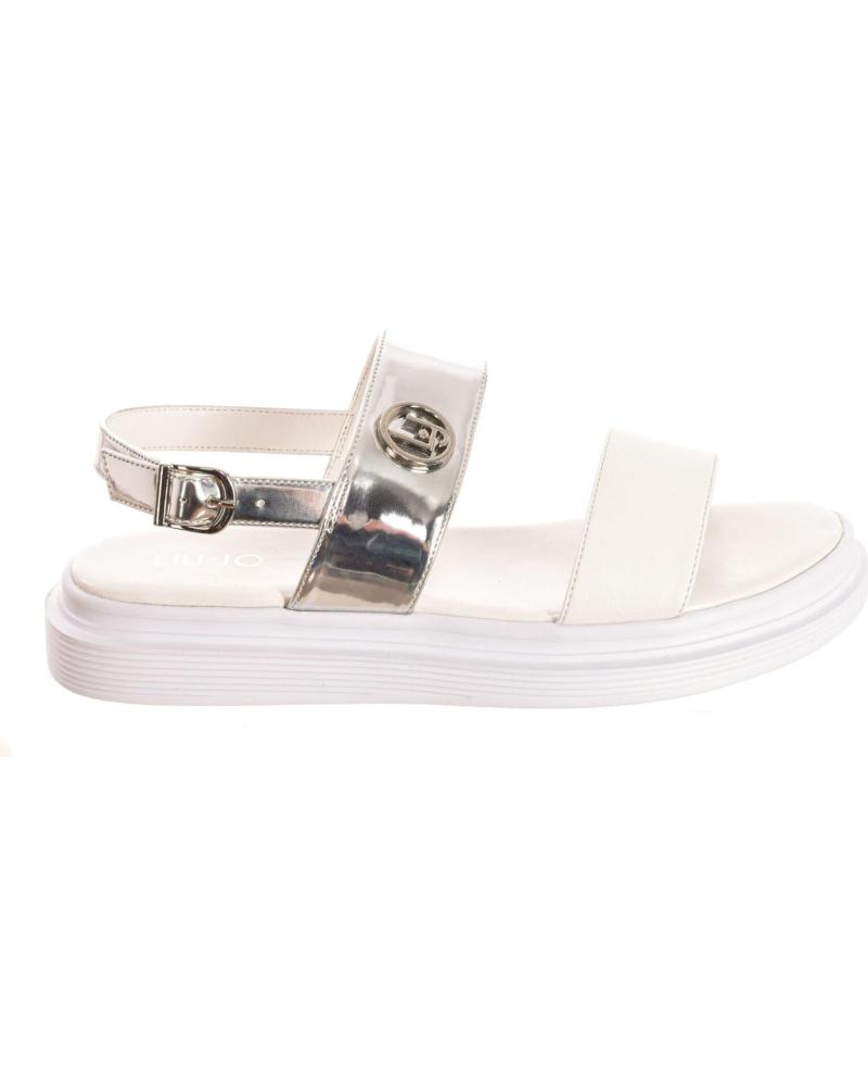 Woman and girl Sandals LIU JO MARTY 522 - SANDALIA MUJER  BLANCO-PLATA