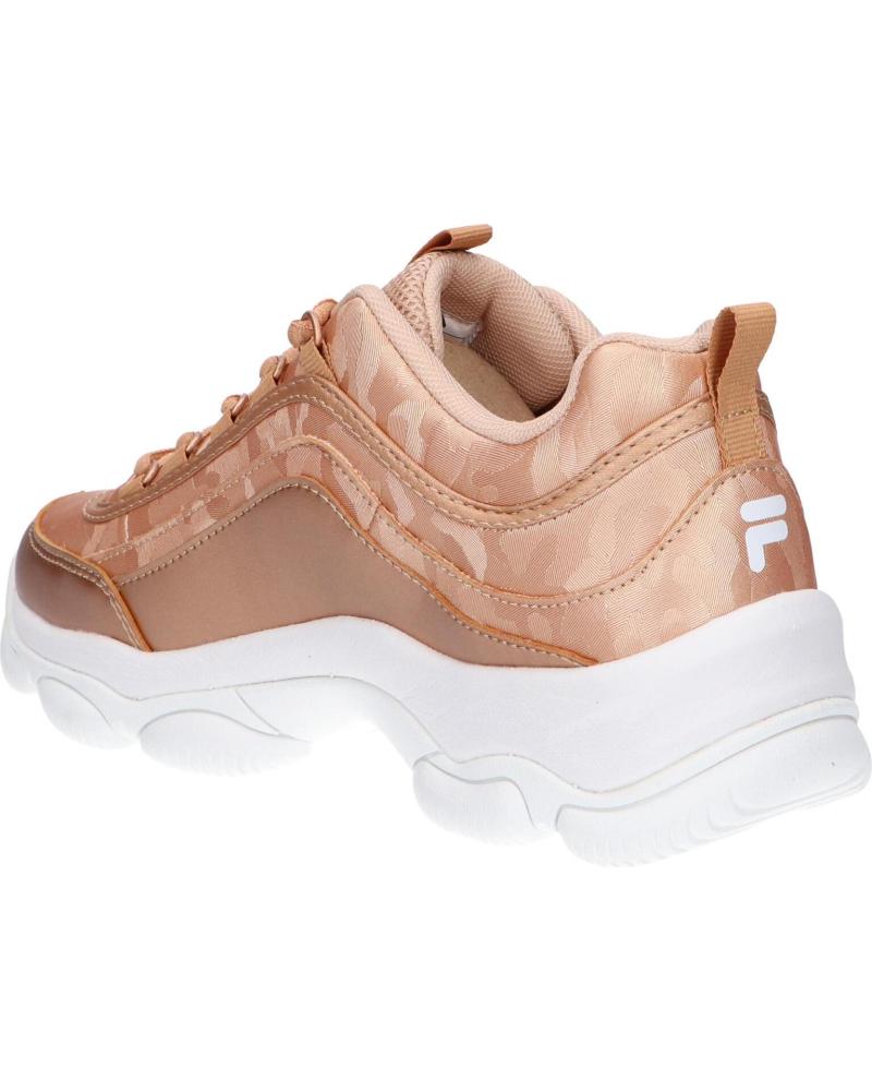 Pink and gold fila shoes top