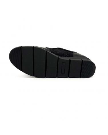 Zapatos de cuña ZAPATÍSIMOS  de Mujer ZAPATO DE PIEL PARA MUJER CON EL CIERRE DE VELCRO  NEGRO