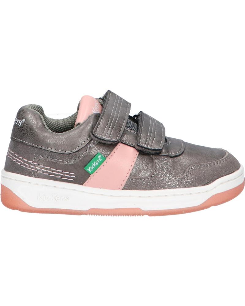 Deportivas KICKERS de Niña 910860-30 KALIDO 123 GRIS FONCE ARGEN Deportivas KICKERS de Niña 910860-30 KALIDO 123 GRIS FONCE ARGEN