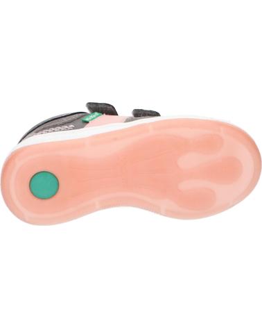 Deportivas KICKERS  de Niña 910860-30 KALIDO  123 GRIS FONCE ARGEN